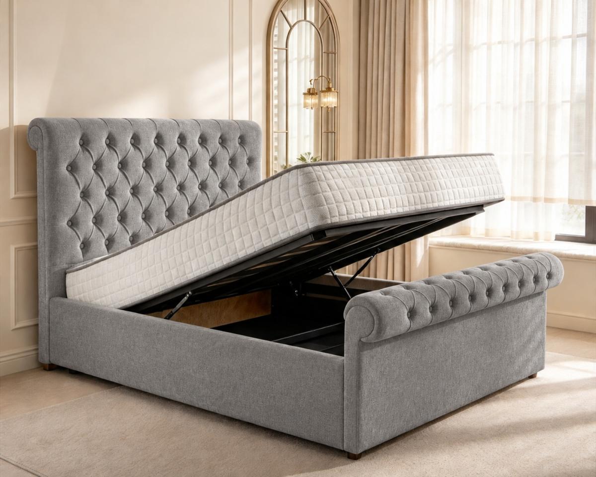 Beaumont Upholstered Ottoman Bed, view 25