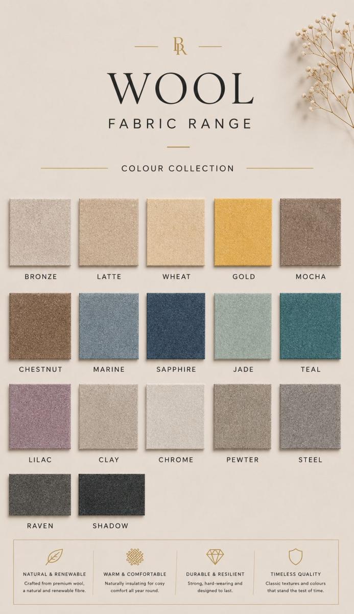Wool Samples — Fabric Samples handmade to order by Langham Furniture, image 2 of 2
