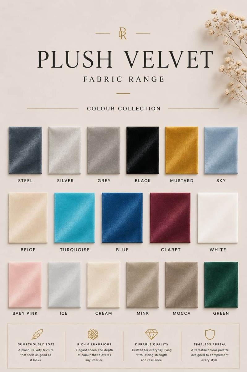 Plush Velvet Samples — Fabric Samples handmade to order by Langham Furniture, image 2 of 2