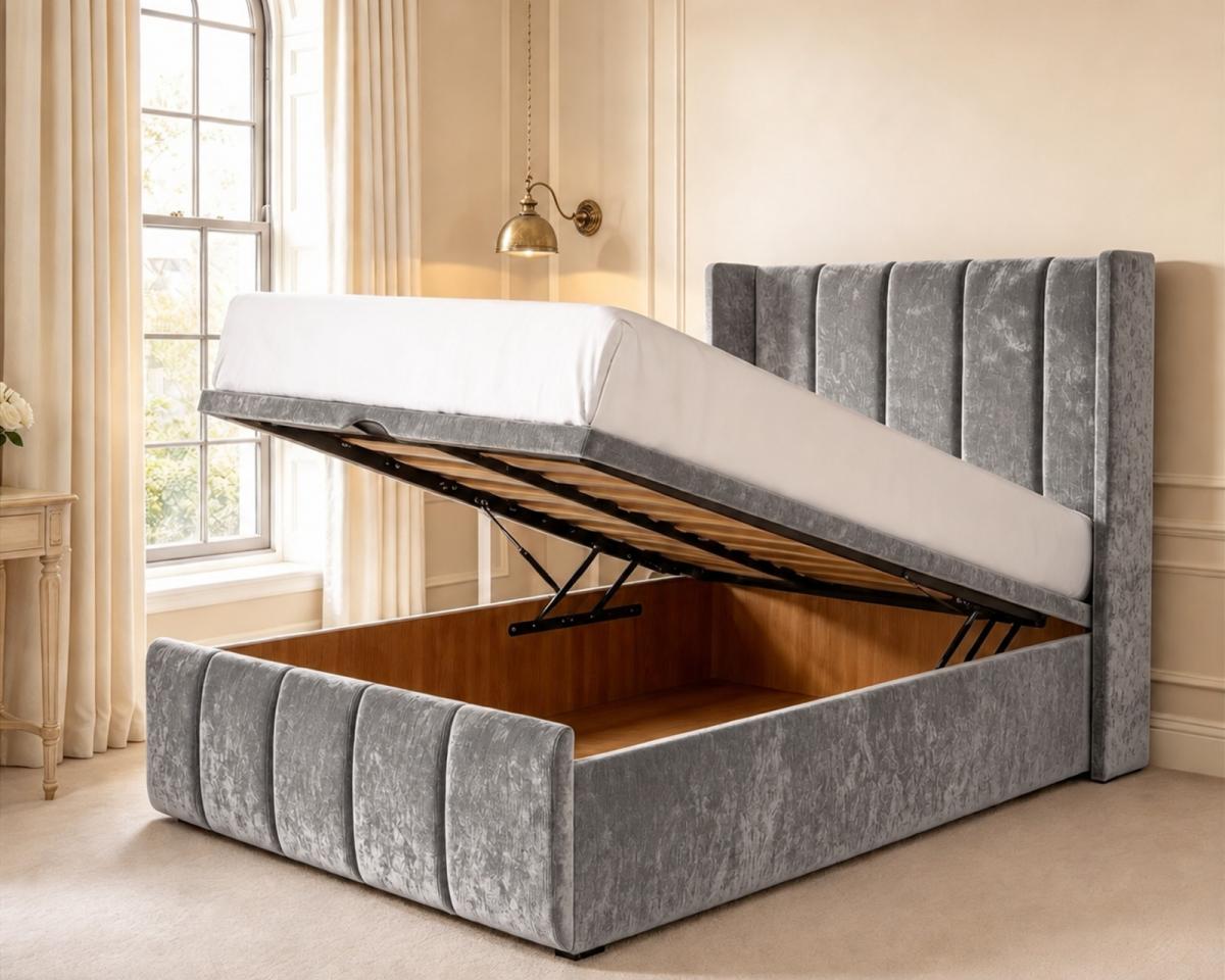 Clarendon Kids Wingback Ottoman Divan Bed, view 3