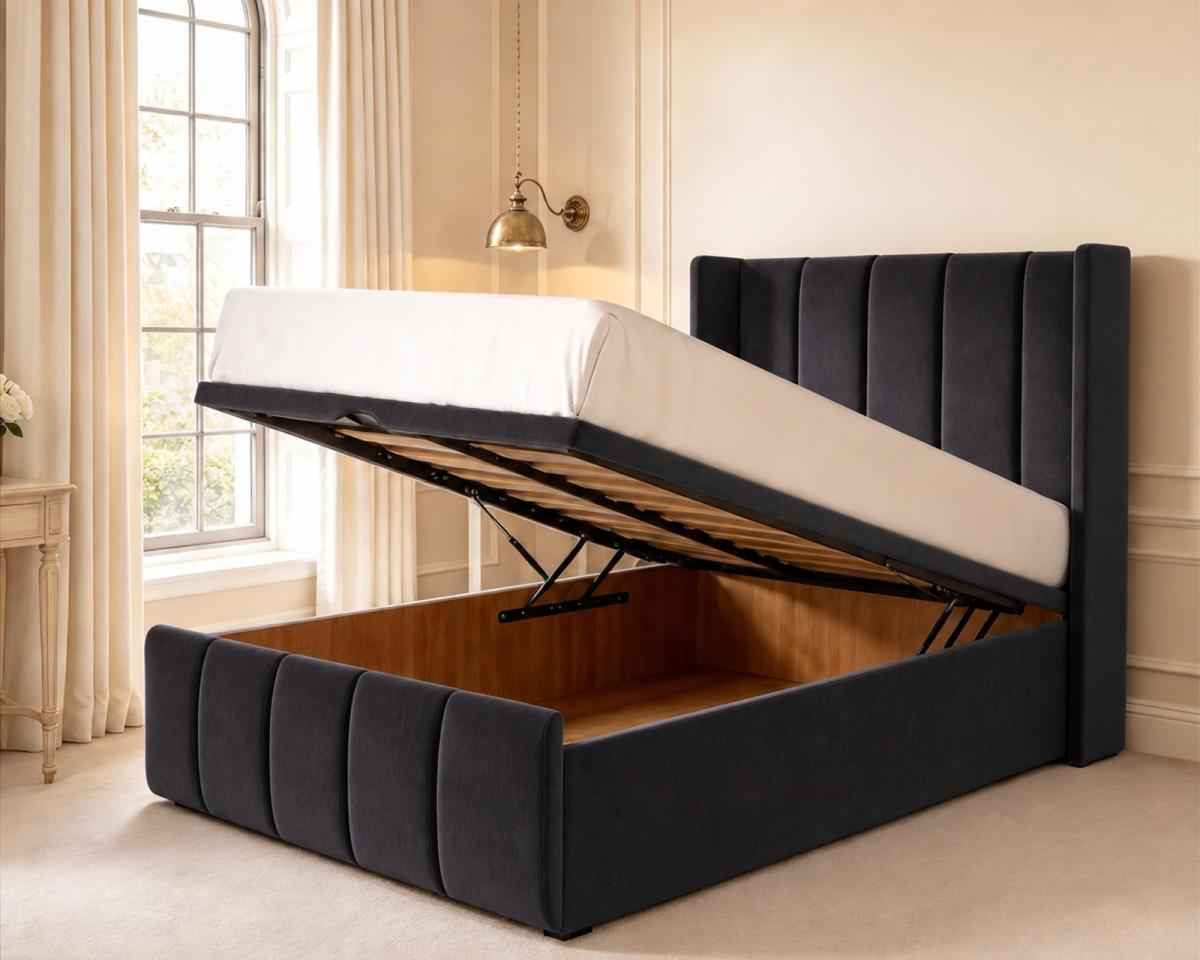Clarendon Kids Wingback Ottoman Divan Bed, view 9