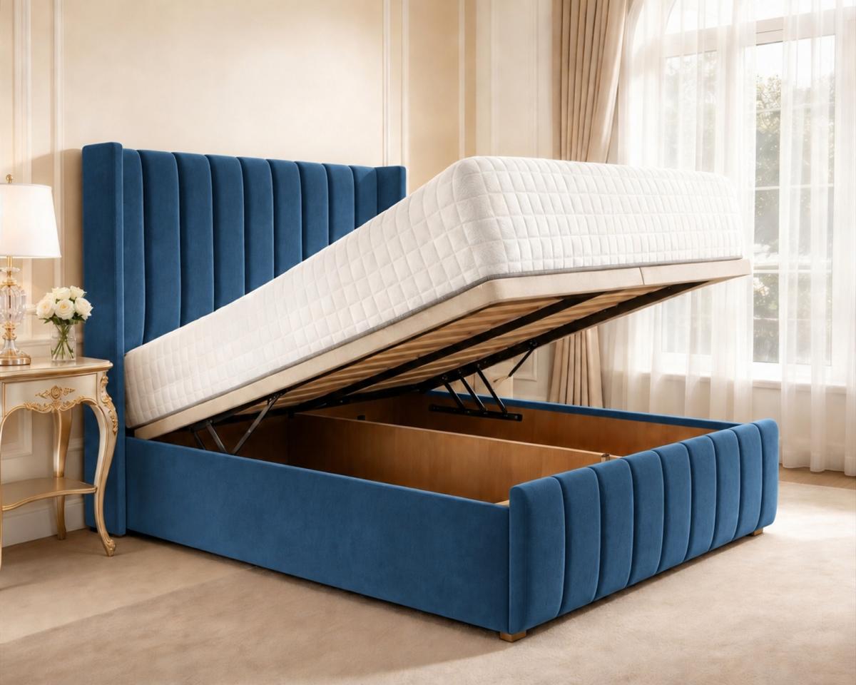 Clarendon Wingback Ottoman Divan Bed, view 10