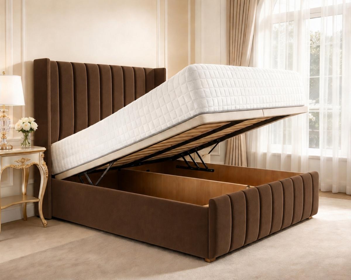 Clarendon Wingback Ottoman Divan Bed, view 13
