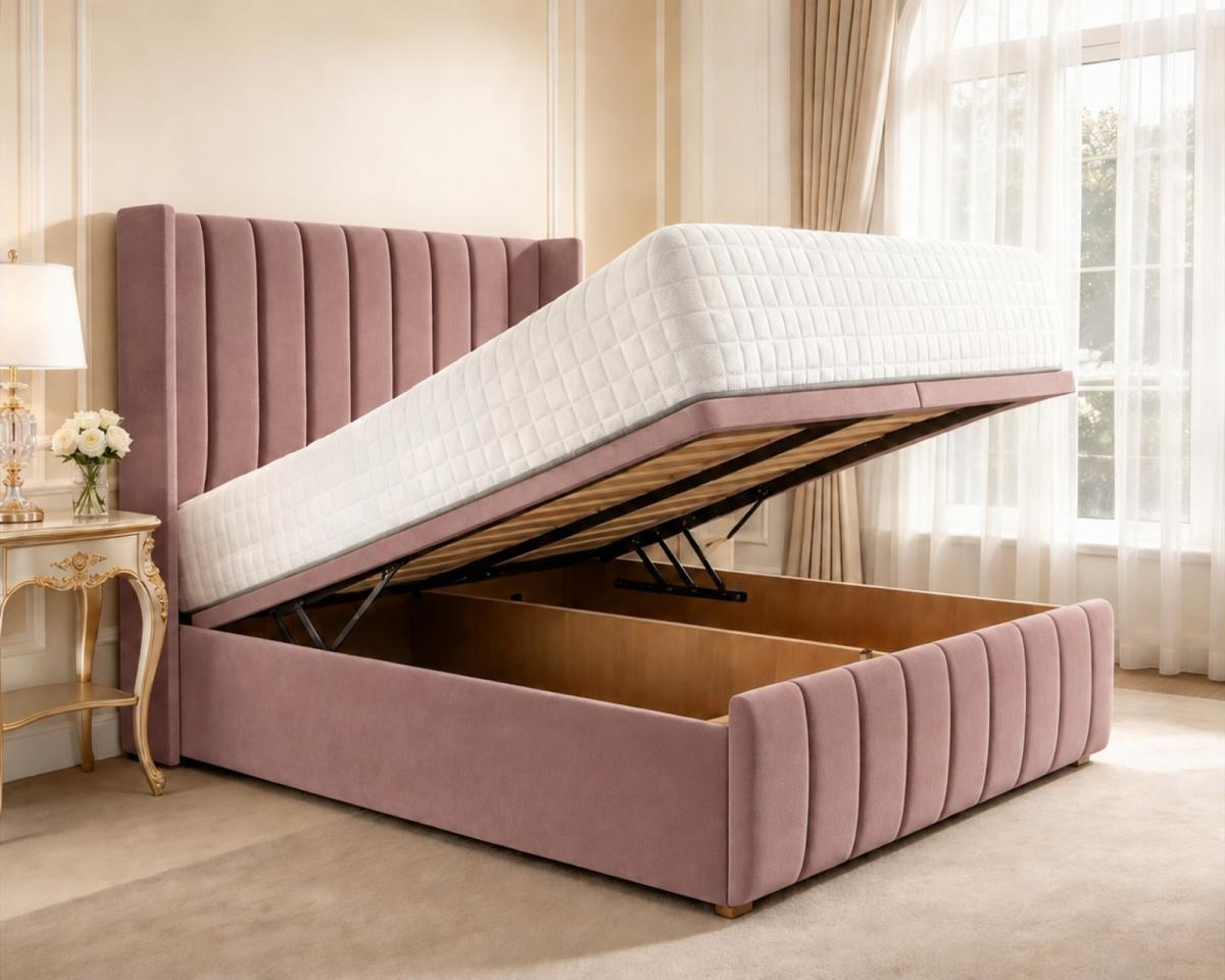 Clarendon Wingback Ottoman Divan Bed, view 14