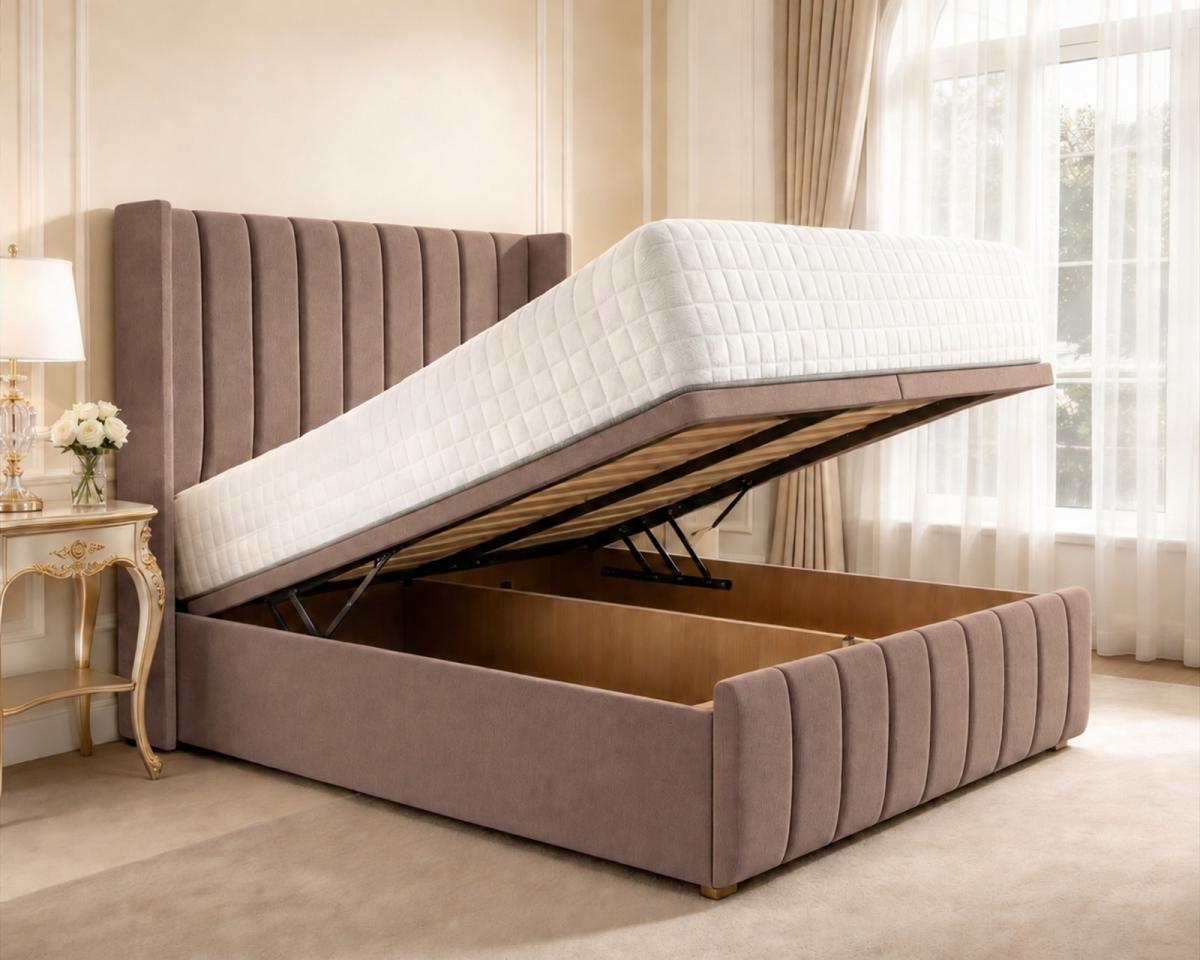 Clarendon Wingback Ottoman Divan Bed, view 18
