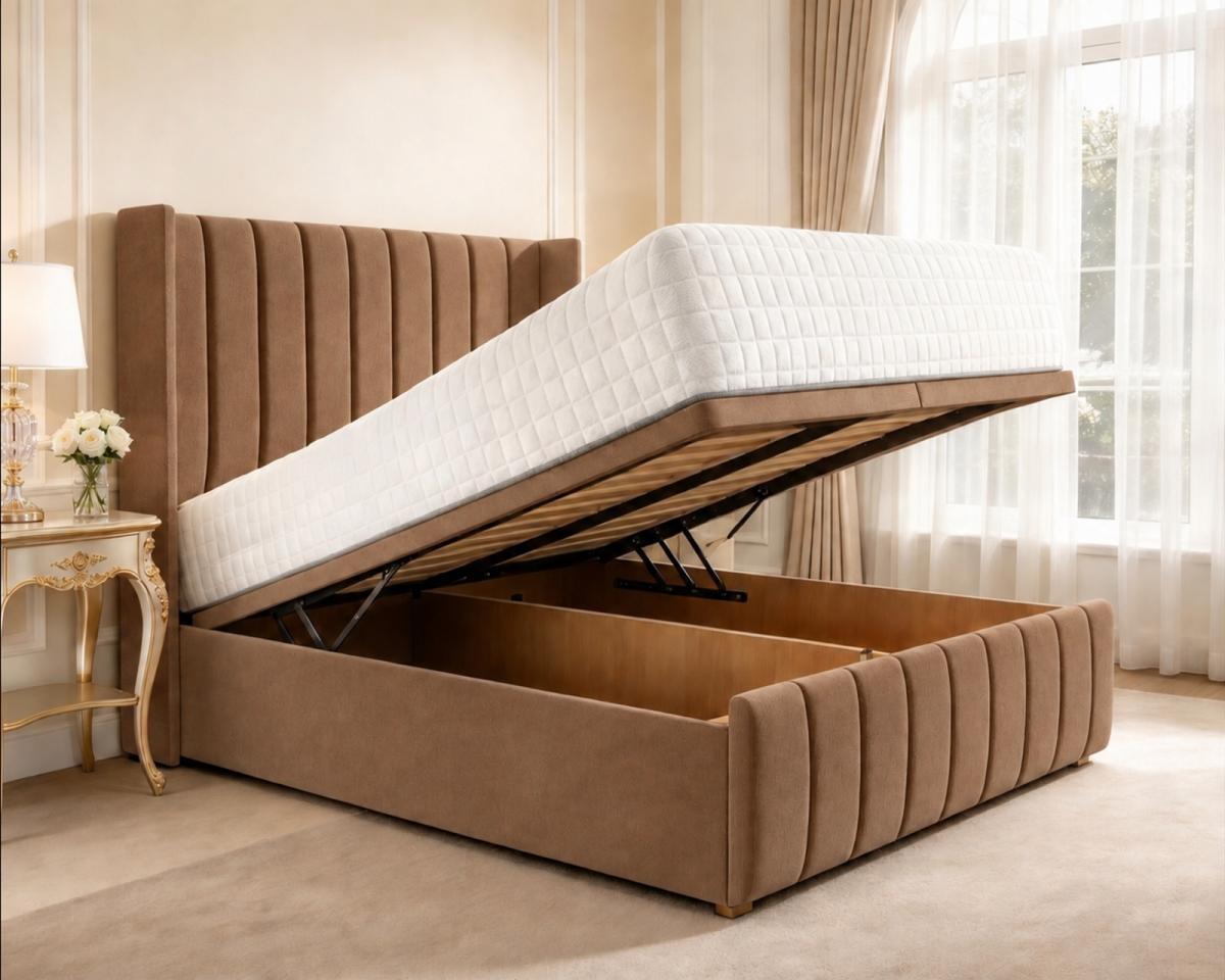 Clarendon Wingback Ottoman Divan Bed, view 19