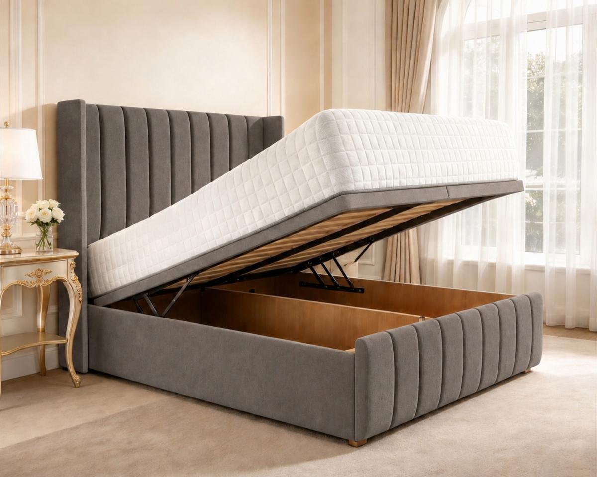 Clarendon Wingback Ottoman Divan Bed, view 21