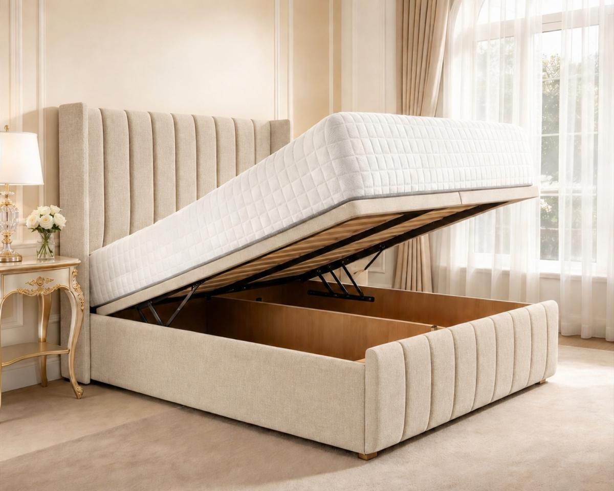 Clarendon Wingback Ottoman Divan Bed, view 24