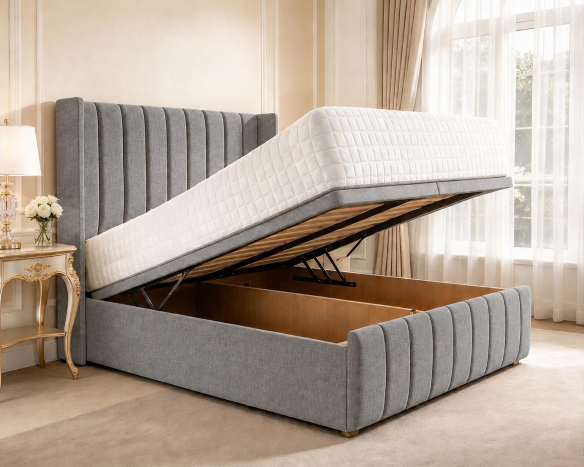 Clarendon Wingback Ottoman Divan Bed, view 25