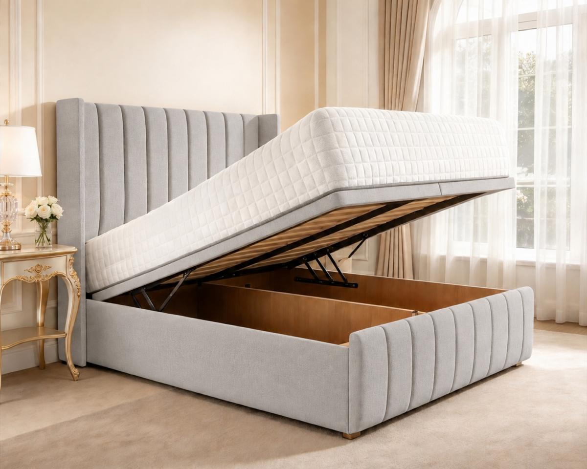 Clarendon Wingback Ottoman Divan Bed, view 26