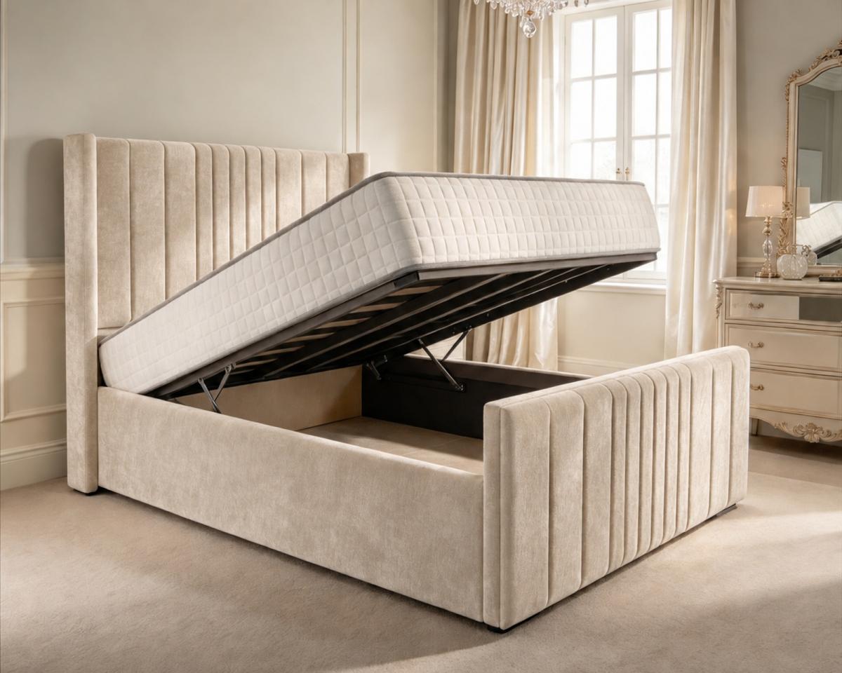 Delamere Upholstered Ottoman Bed, view 2