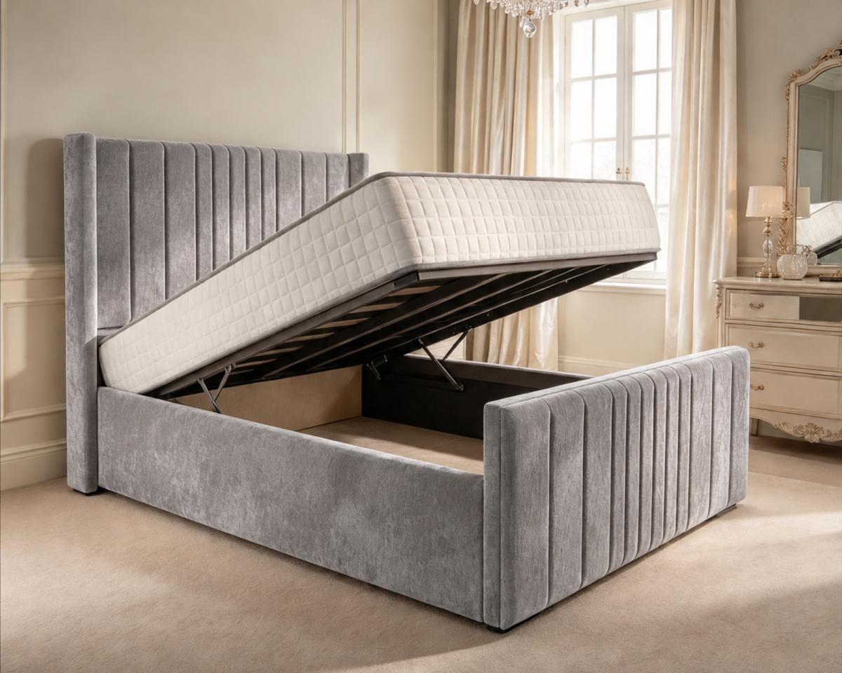 Delamere Upholstered Ottoman Bed, view 3
