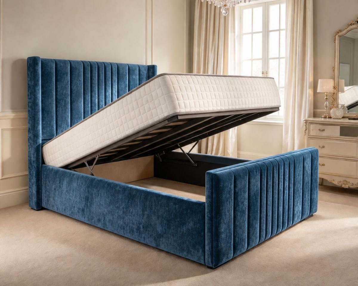 Delamere Upholstered Ottoman Bed, view 4