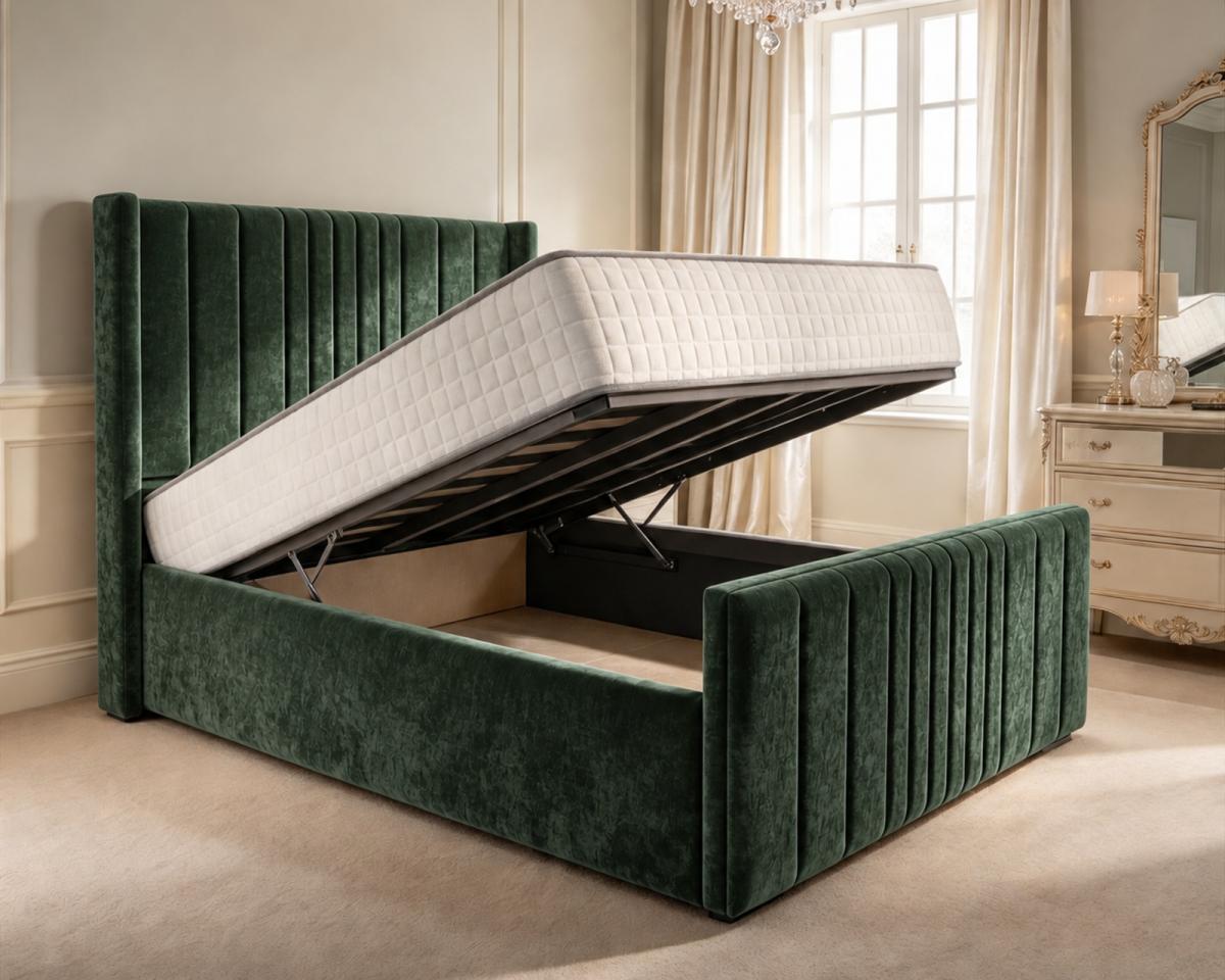 Delamere Upholstered Ottoman Bed, view 6