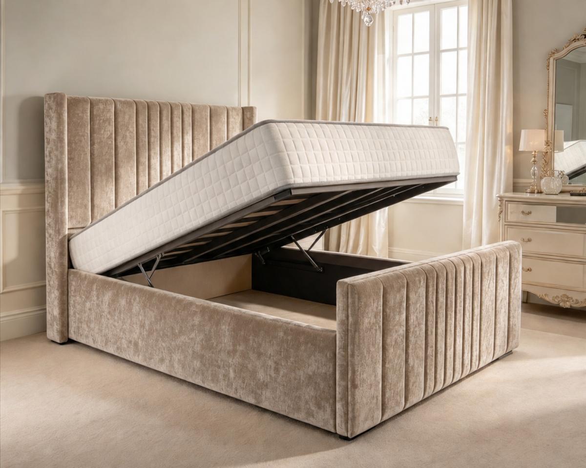 Delamere Upholstered Ottoman Bed, view 7