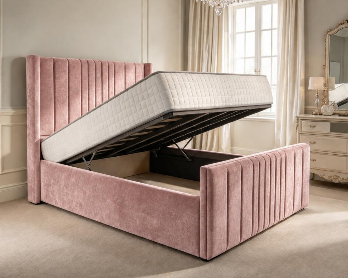 Delamere Upholstered Ottoman Bed, view 8
