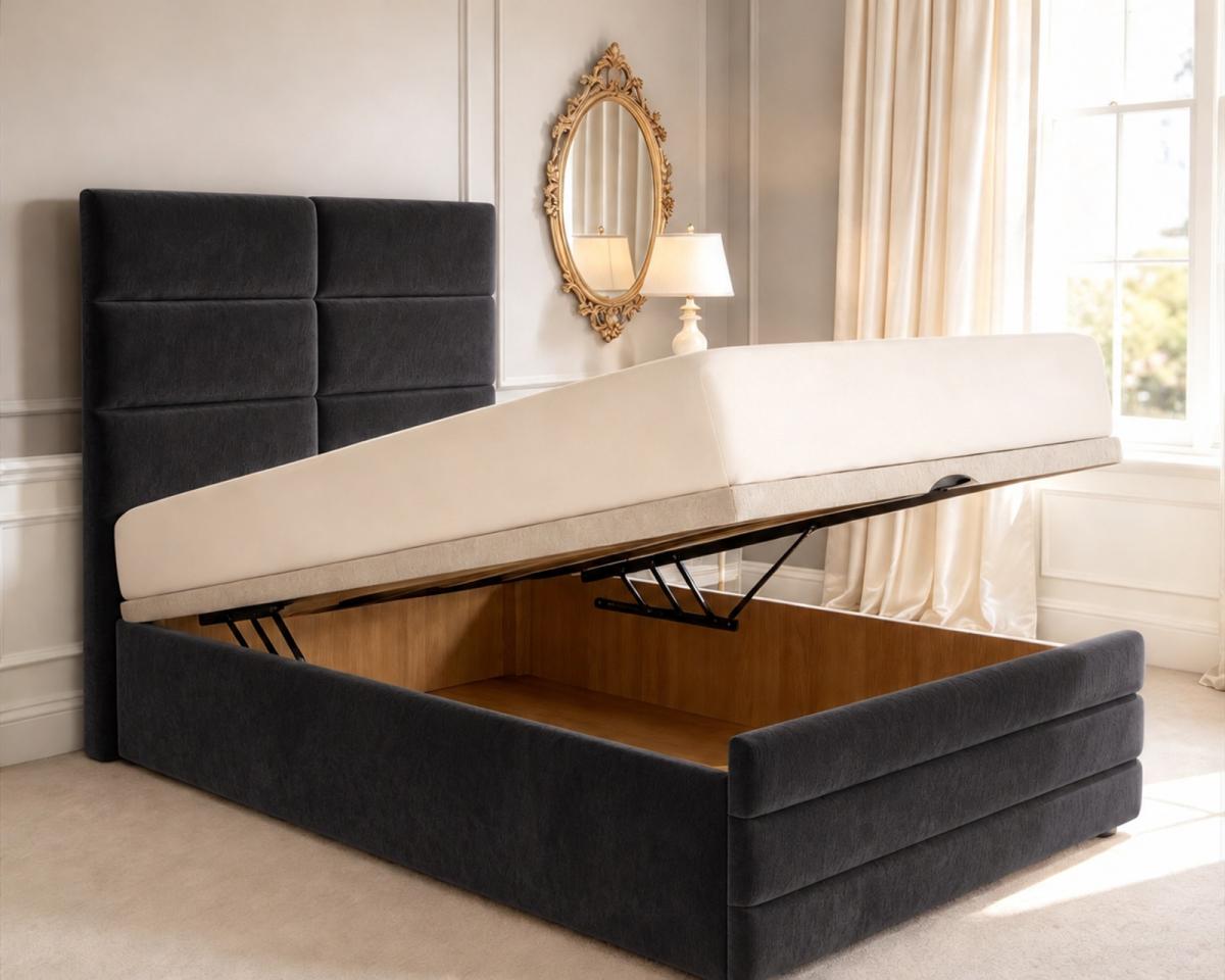 Everleigh Kids Ottoman Divan Bed, view 9