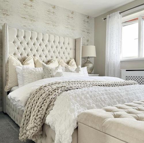 Hampton – Buttoned Surround — Bed Frames handmade to order by Langham Furniture