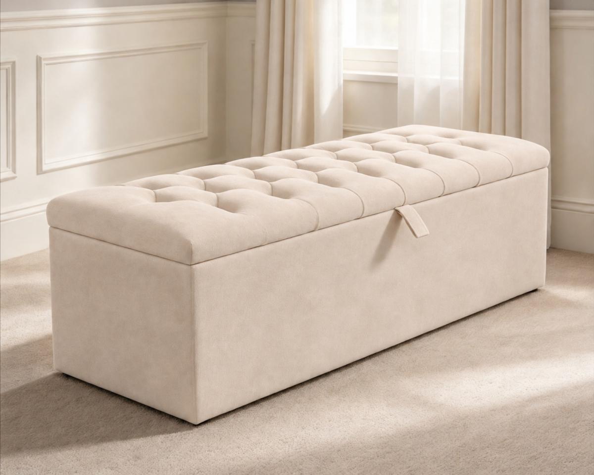 Fenwick Ottoman Storage Box — Ottoman Storage Boxes, made to order