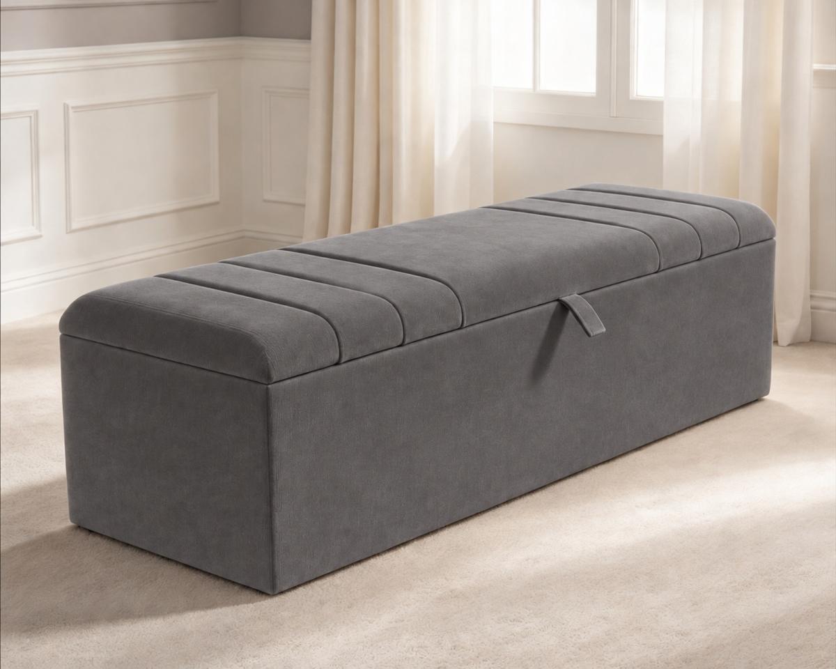 Kelsey Ottoman Storage Box, view 3