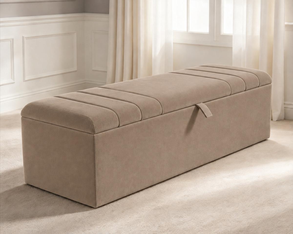 Kelsey Ottoman Storage Box, view 12