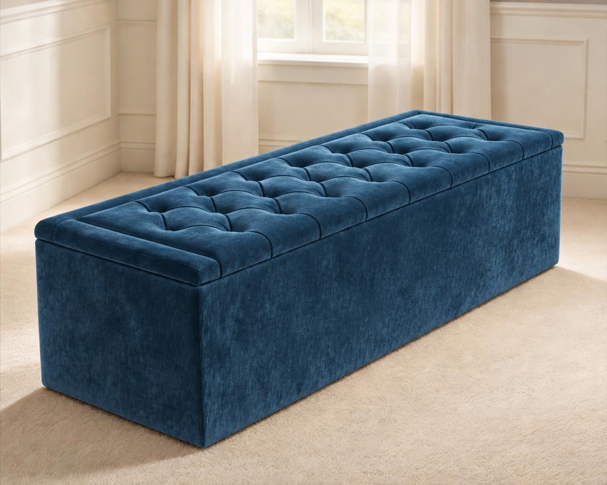 Kingsley Ottoman Storage Box, view 4