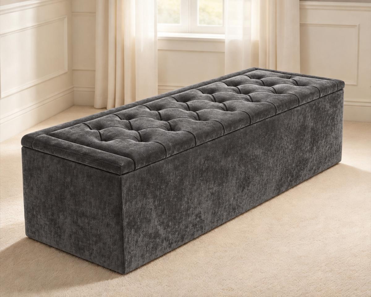 Kingsley Ottoman Storage Box, view 5