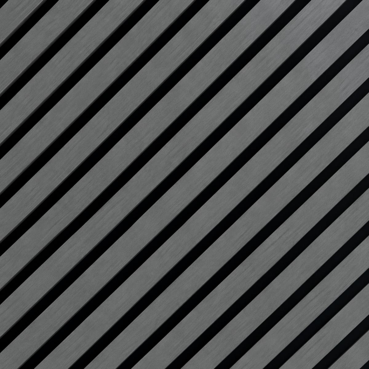 Wall Panel 15B - Light Grey - Acoustic - 240cm - (1 pack / 4pcs) — Slat & Acoustic Panels handmade to order by Langham Furniture, image 2 of 2