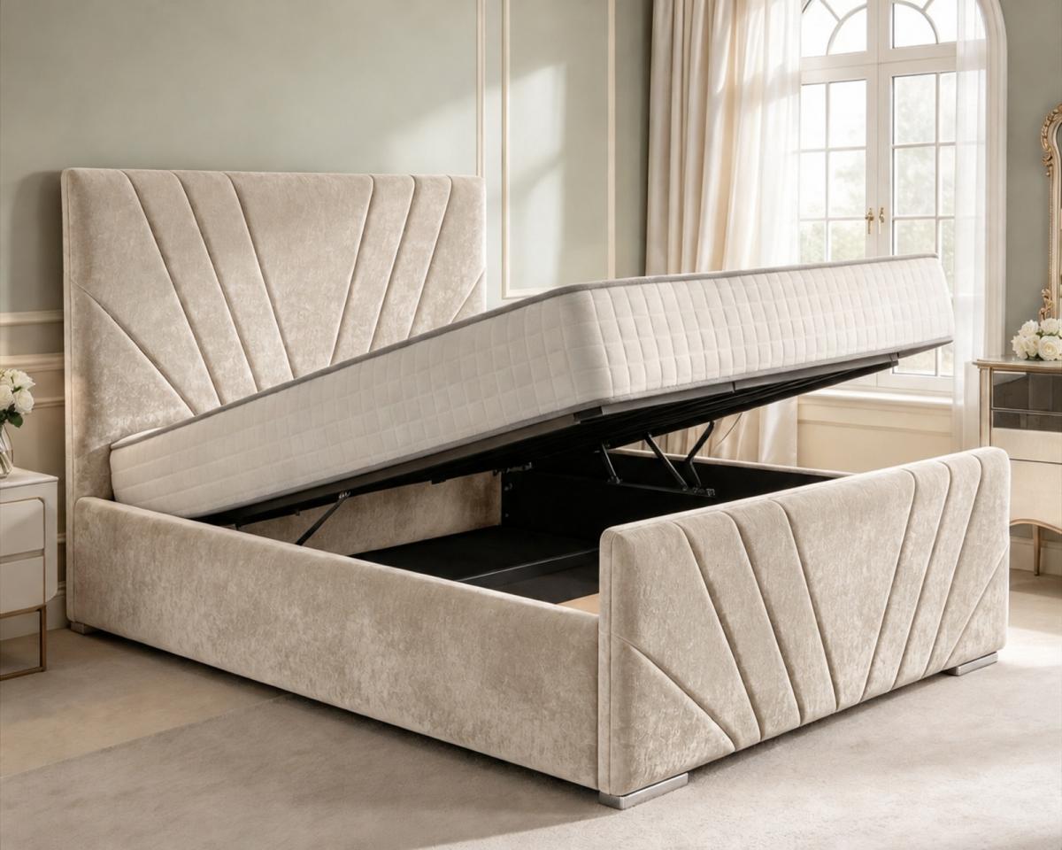 Linwood Upholstered Ottoman Bed, view 2