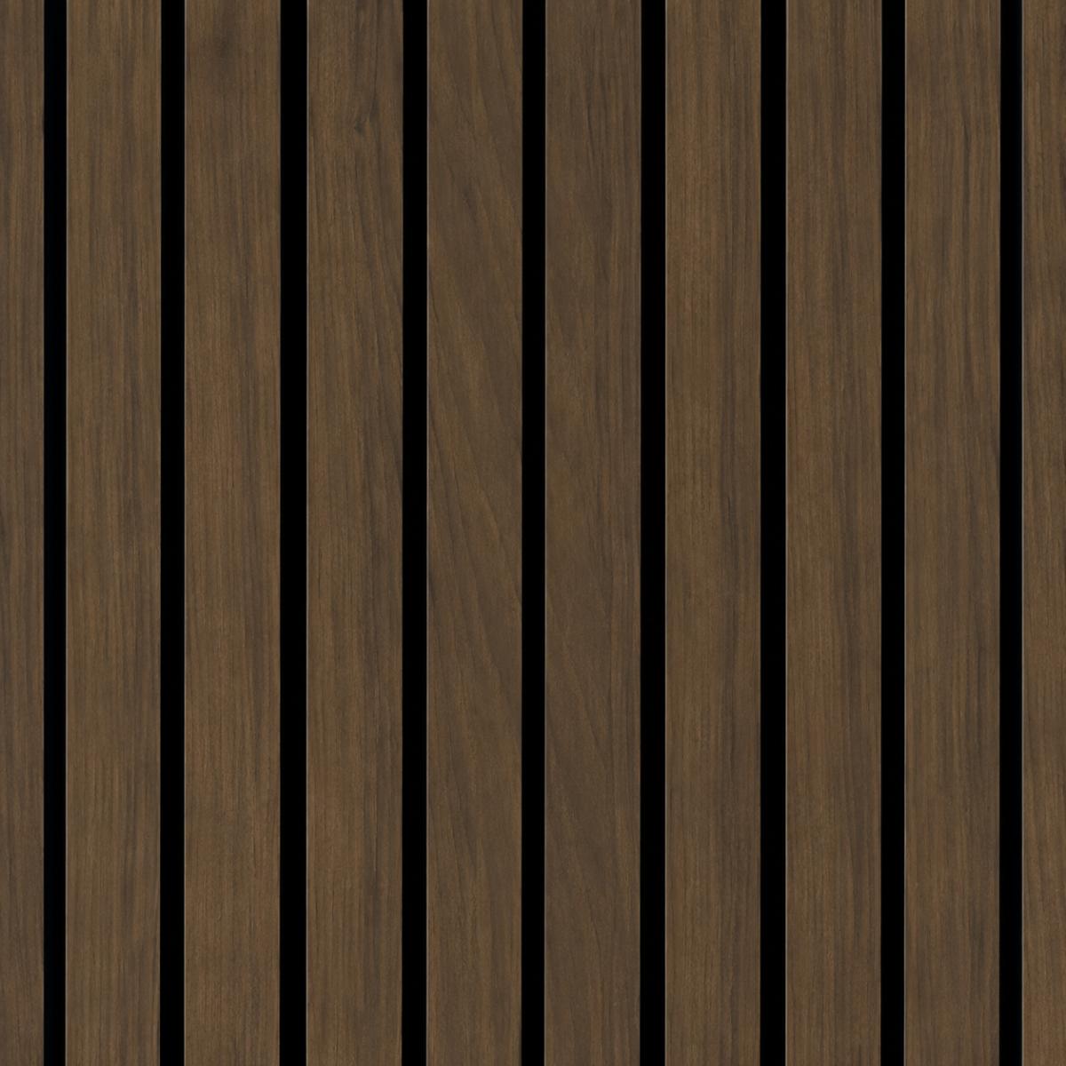 Wall Panel 17T - Walnut - Wide Slat Acoustic - 240cm - (1 pack / 4pcs) — Slat & Acoustic Panels handmade to order by Langham Furniture, image 2 of 2