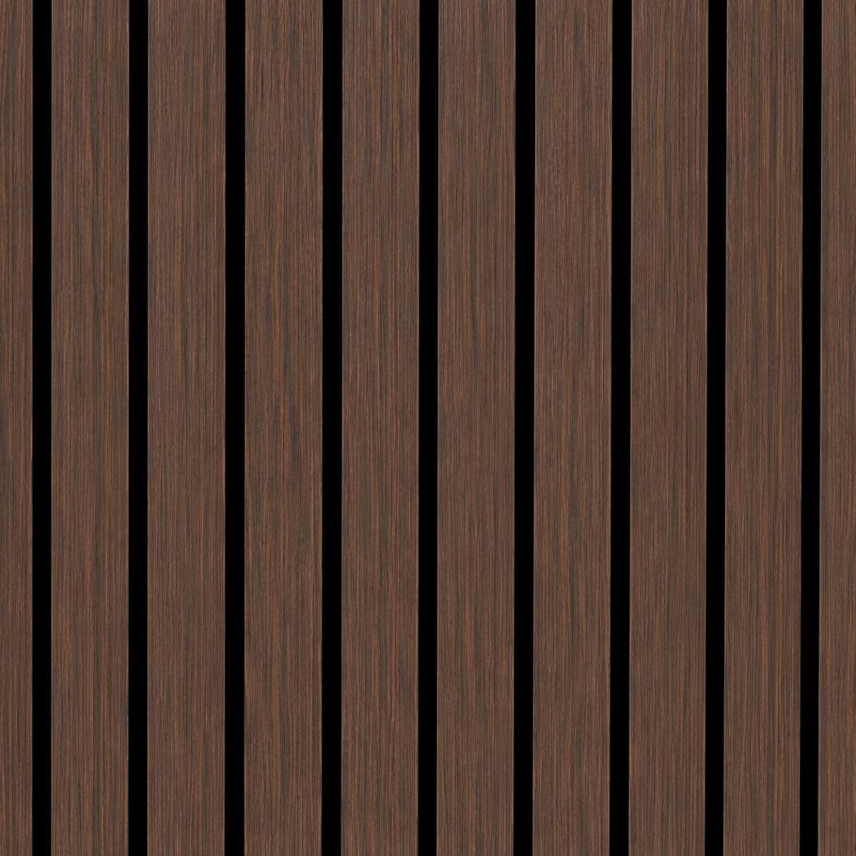Wall Panel 17Q - Smoked Oak - Wide Slat Acoustic - 240cm - (1 pack / 4pcs) — Slat & Acoustic Panels handmade to order by Langham Furniture, image 2 of 2