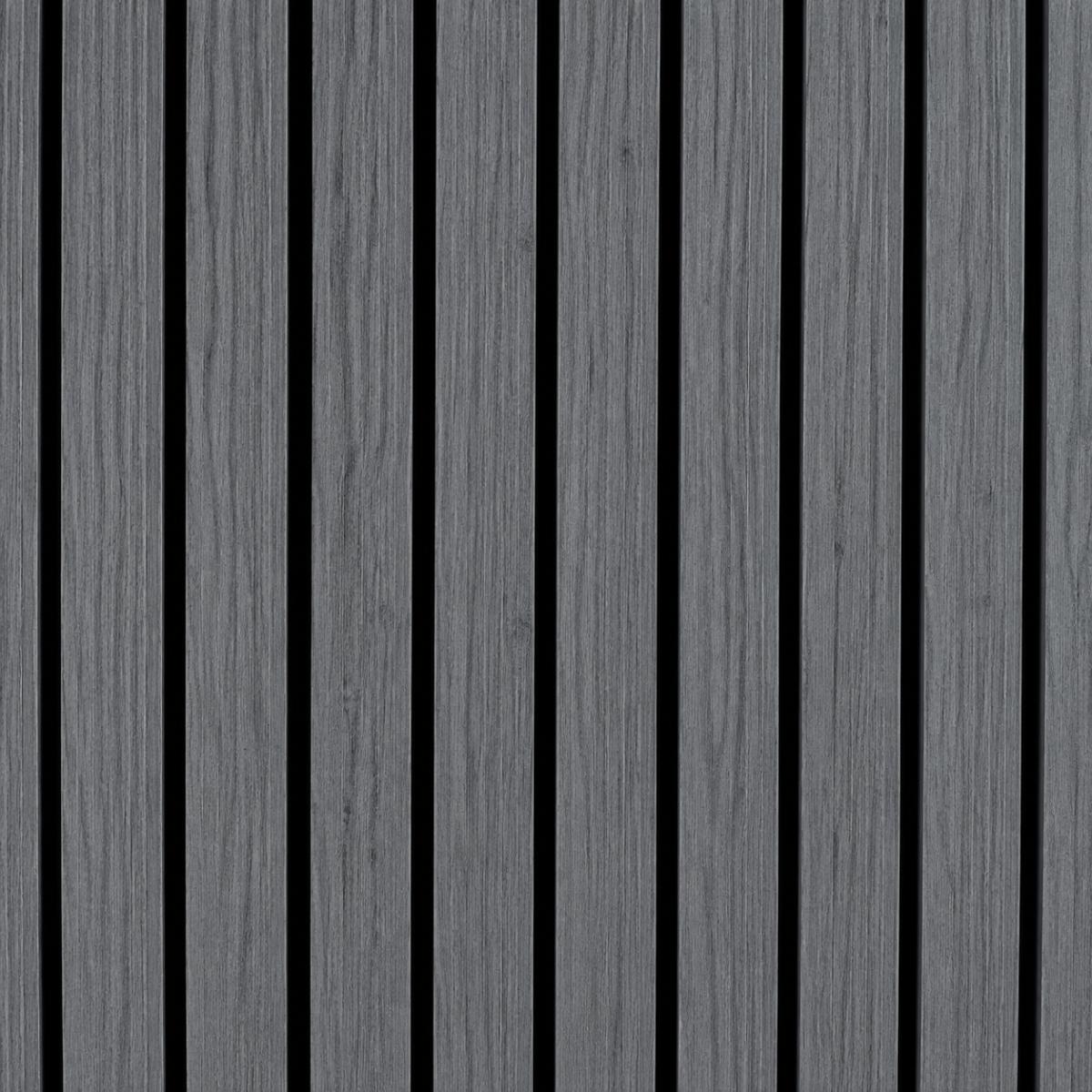 Wall Panel 17C - Dark Grey - Wide Slat Acoustic - 240cm - (1 pack / 4pcs) — Slat & Acoustic Panels handmade to order by Langham Furniture, image 2 of 2
