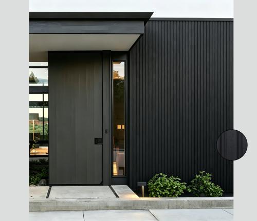 Wall Panel 74E - Black - Outdoor - 290cm - (1 pack / 6pcs) — Outdoor Wall Panels handmade to order by Langham Furniture
