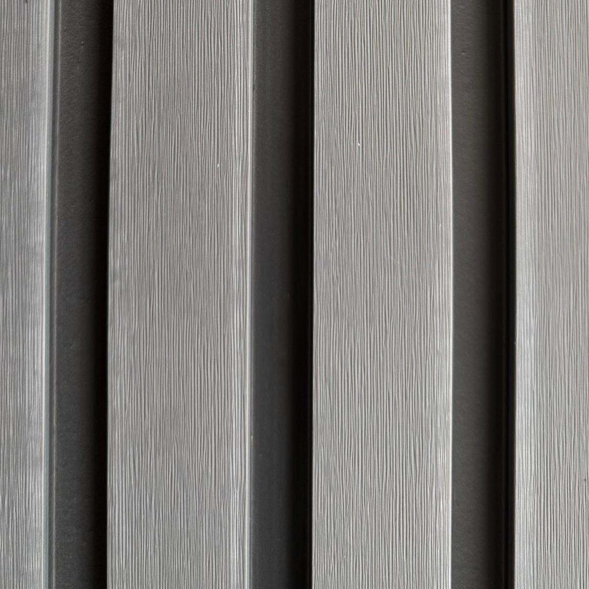 Wall Panel 74B - Dark Grey - Outdoor - 290cm - (1 pack / 6pcs) — Outdoor Wall Panels handmade to order by Langham Furniture, image 2 of 4