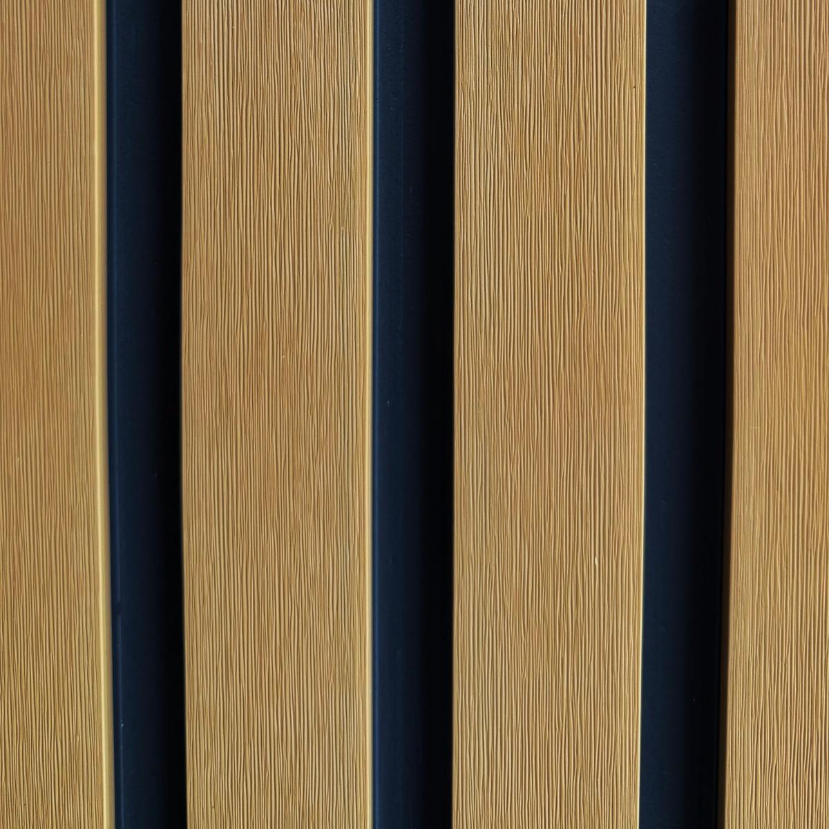 Wall Panel 74A - Oak - Outdoor - 290cm - (1 pack / 6pcs) — Outdoor Wall Panels handmade to order by Langham Furniture, image 2 of 4