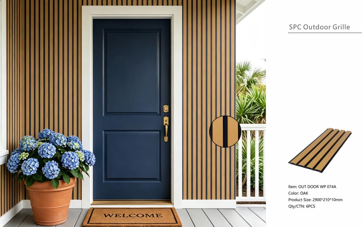 Wall Panel 74A - Oak - Outdoor - 290cm - (1 pack / 6pcs) — Outdoor Wall Panels handmade to order by Langham Furniture, image 3 of 4