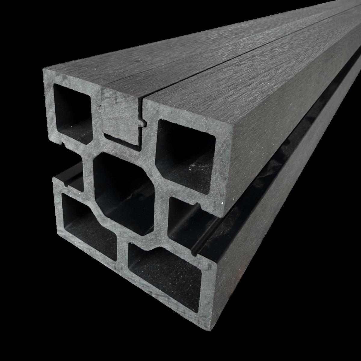 8" Fence Post - Black (1 Pack / 2pcs) — Fencing handmade to order by Langham Furniture, image 1 of 5