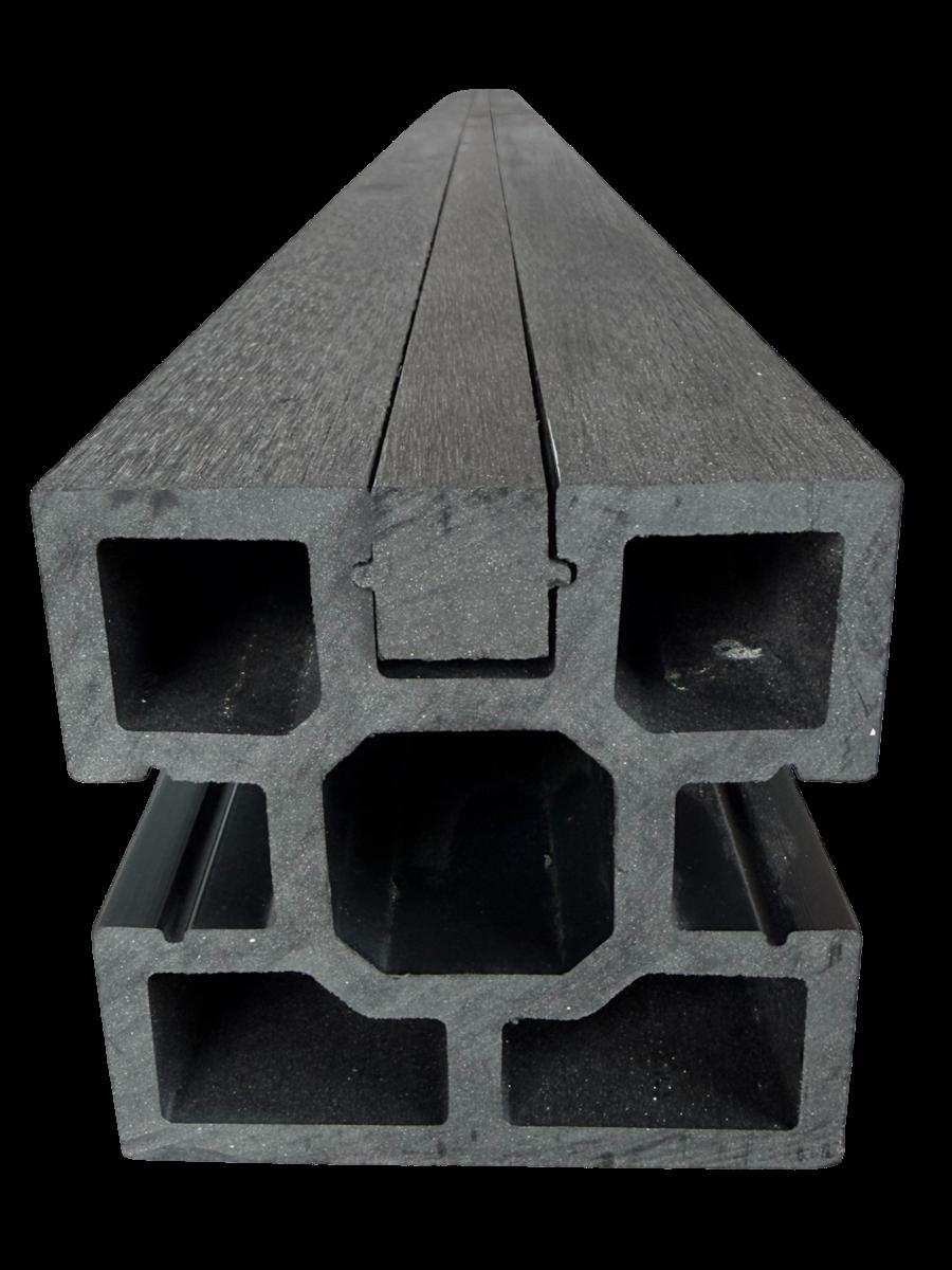 8" Fence Post - Black (1 Pack / 2pcs) — Fencing handmade to order by Langham Furniture, image 3 of 5