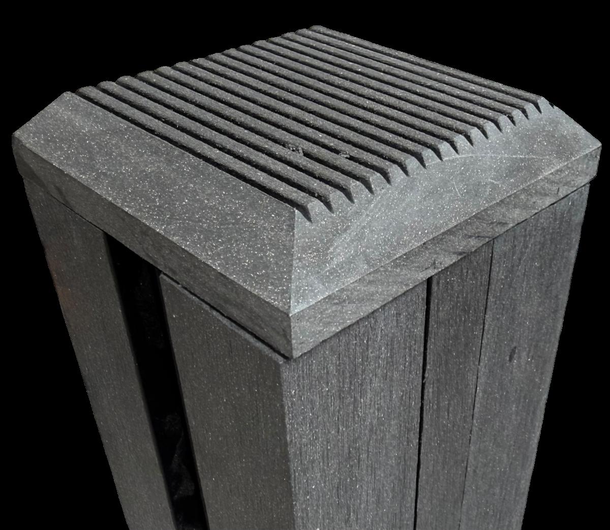 8" Fence Post - Black (1 Pack / 2pcs) — Fencing handmade to order by Langham Furniture, image 5 of 5