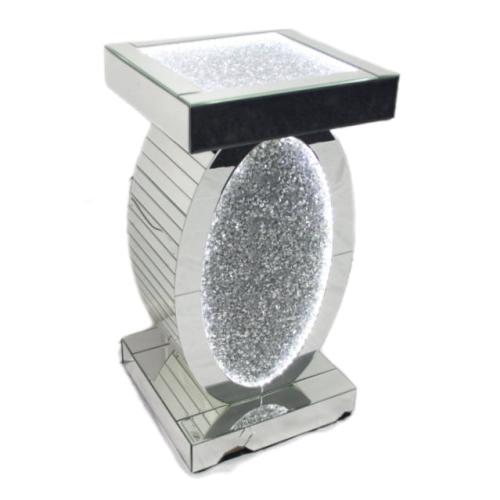 Diamond Stand 01 (LED) — Mirrored Furniture handmade to order by Langham Furniture
