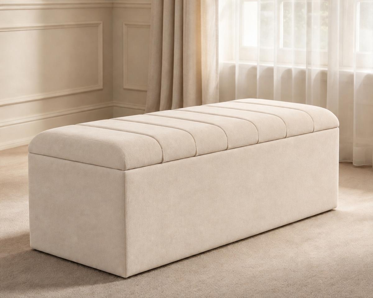 Oakley Ottoman Storage Box — Ottoman Storage Boxes, made to order