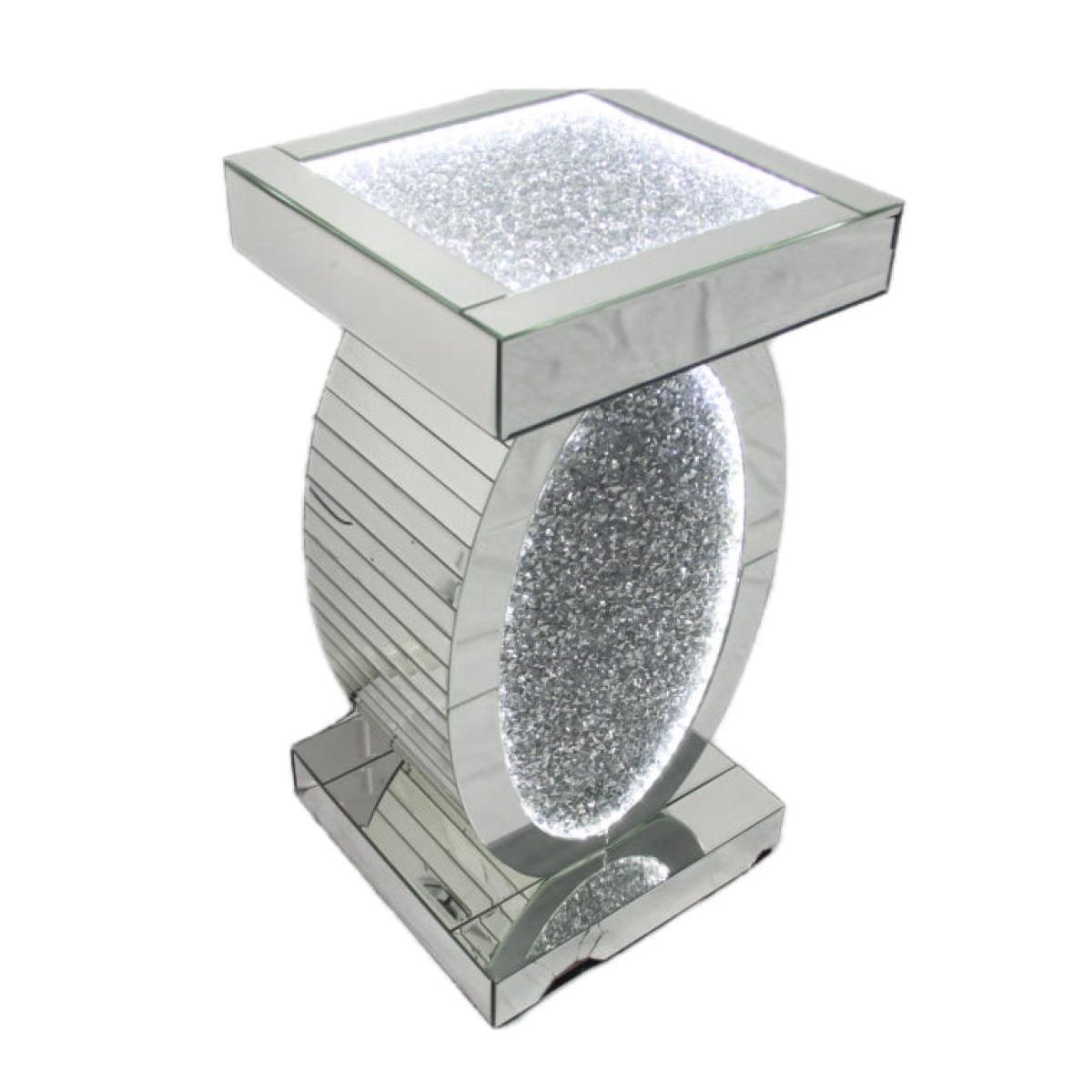 Diamond Stand 01 (LED) — Mirrored Furniture handmade to order by Langham Furniture, image 2 of 5