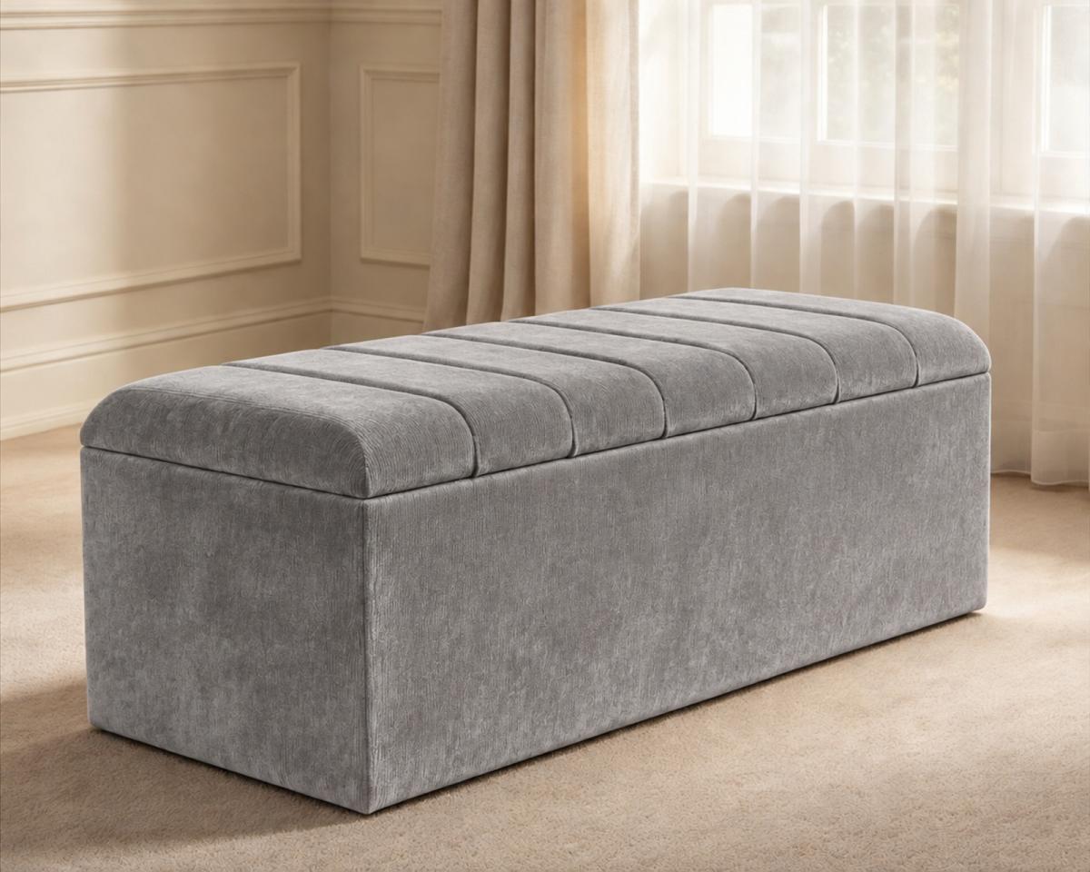 Oakley Ottoman Storage Box, view 3