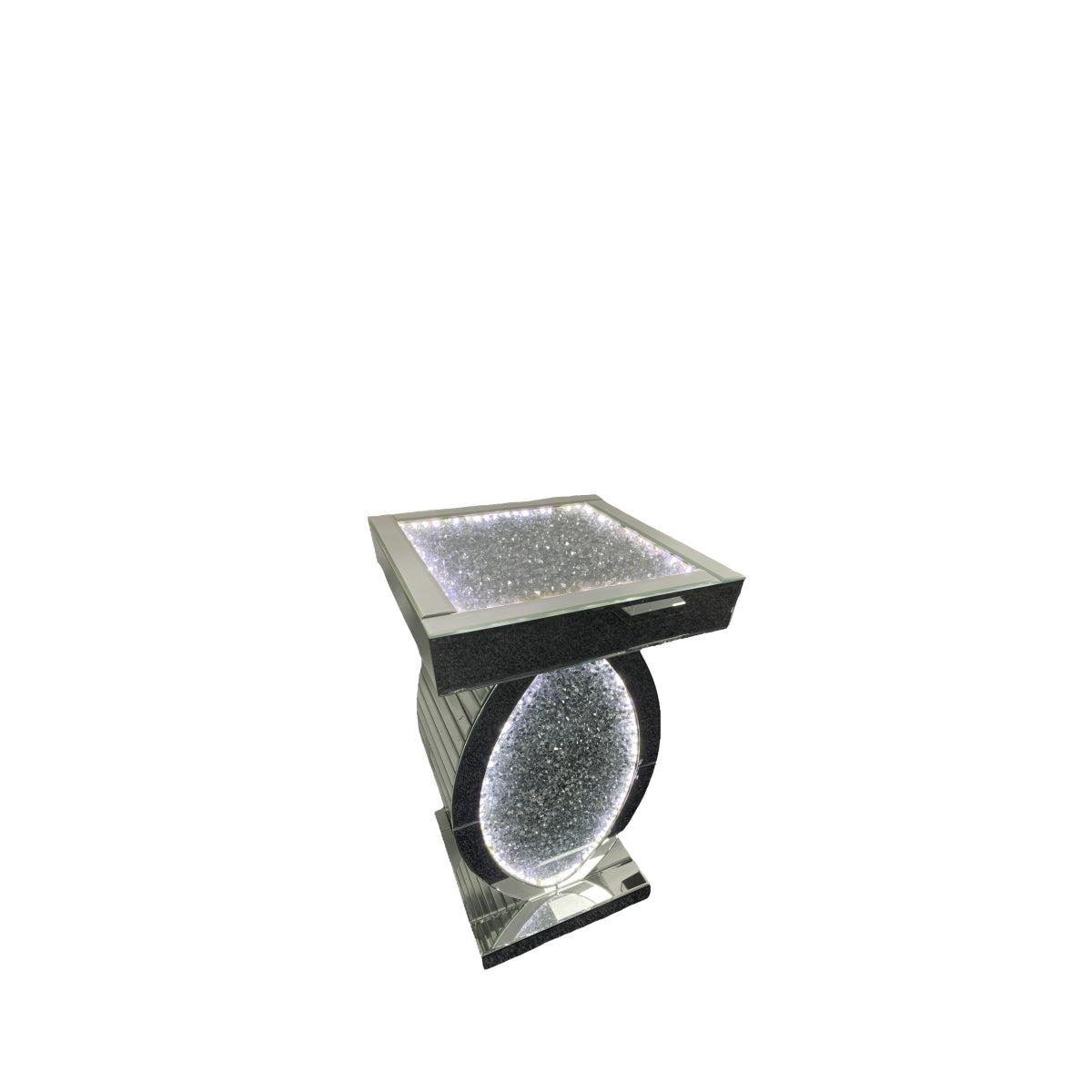 Diamond Stand 01 (LED) — Mirrored Furniture handmade to order by Langham Furniture, image 4 of 5