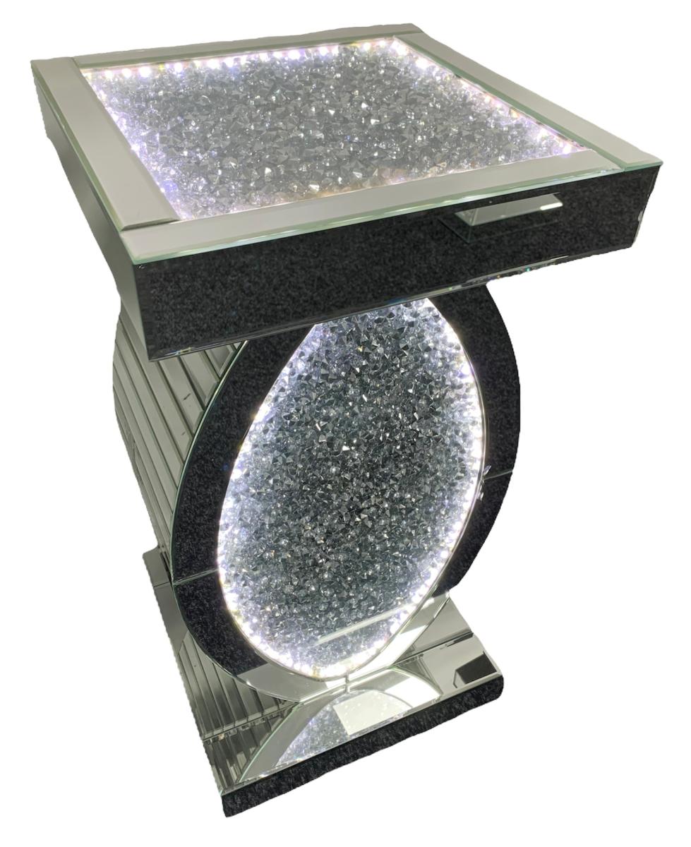 Diamond Stand 01 (LED) — Mirrored Furniture handmade to order by Langham Furniture, image 5 of 5