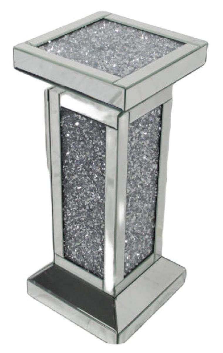 Roma Pedestal 55 — Mirrored Furniture handmade to order by Langham Furniture, image 2 of 5