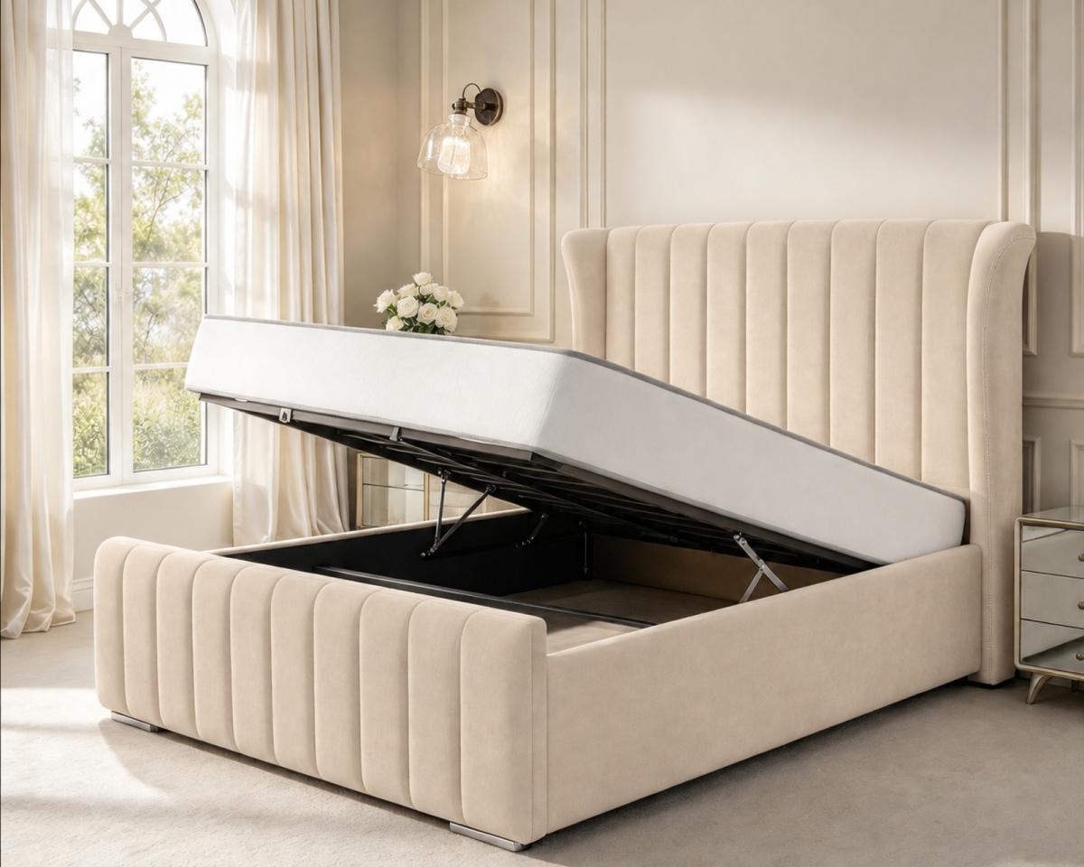 Oakley Upholstered Ottoman Bed — Upholstered Ottoman Beds, made to order