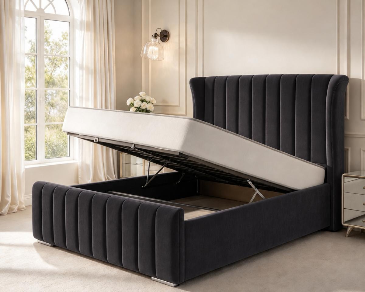 Oakley Upholstered Ottoman Bed, view 9