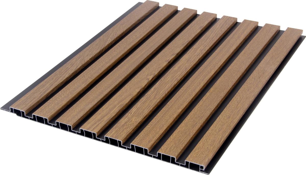 Wall Panel 21T - Walnut - Seamless - 240cm - (1 pack / 8pcs) — Slat & Acoustic Panels handmade to order by Langham Furniture, image 2 of 6
