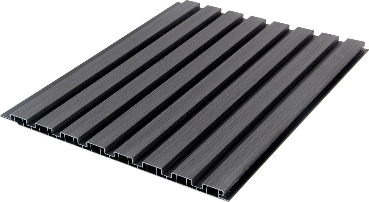 Wall Panel 21E - Black - Seamless - 240cm - (1 pack / 8pcs) — Slat & Acoustic Panels handmade to order by Langham Furniture, image 2 of 6